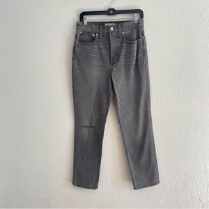 Madewell Gray Straight Leg Jeans the perfect vintage jean